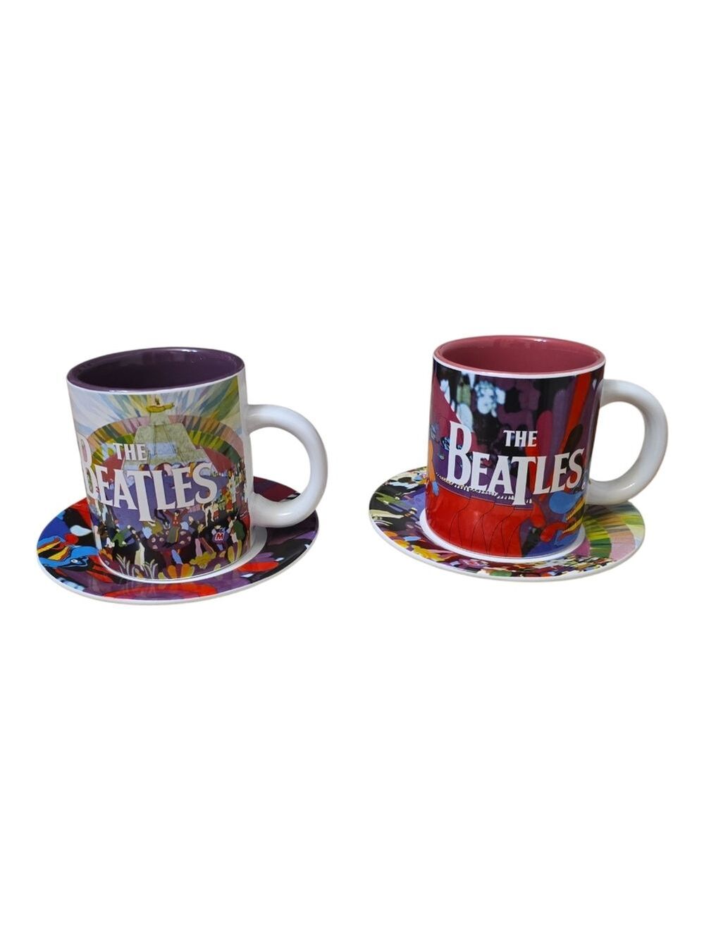 The Beatles Colorful Mug Set with Plates